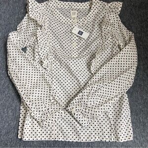 GAP Kid's girl's Elegant Polka Dot Blouse Size M(8)